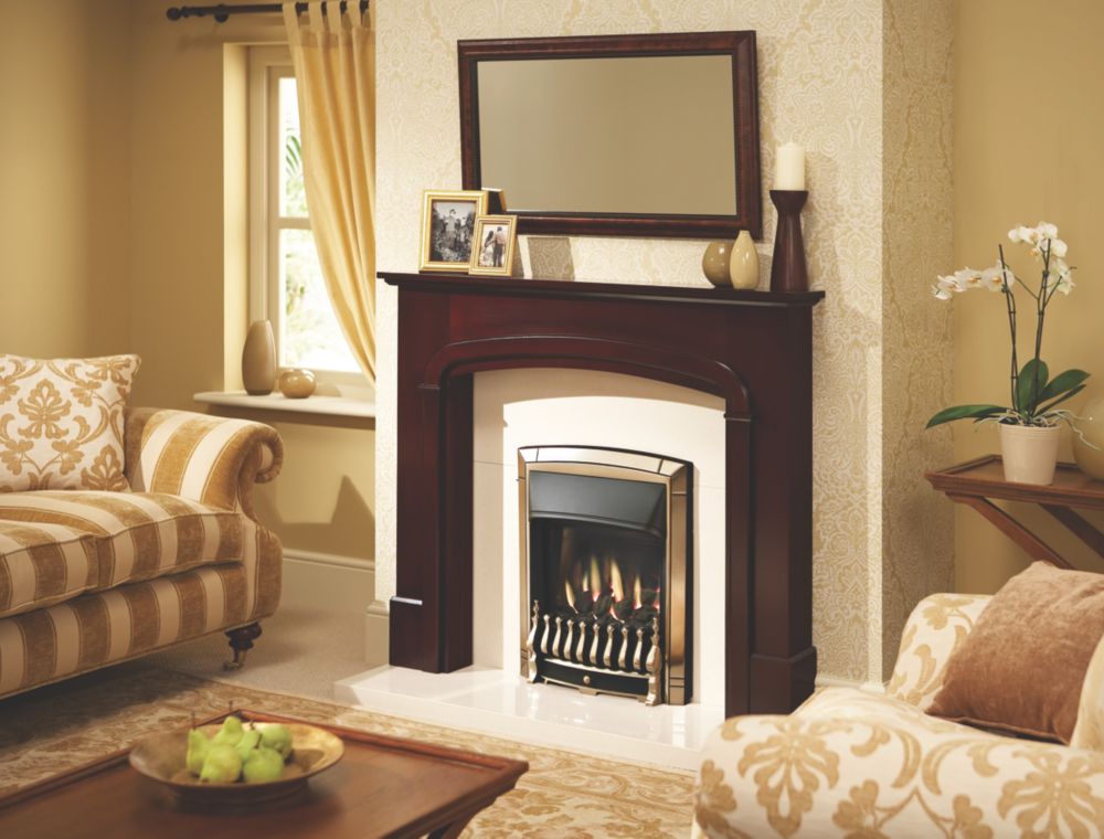 Image of Valor Dream Gold Inset Gas Fire 518mm x 186mm x 636mm 