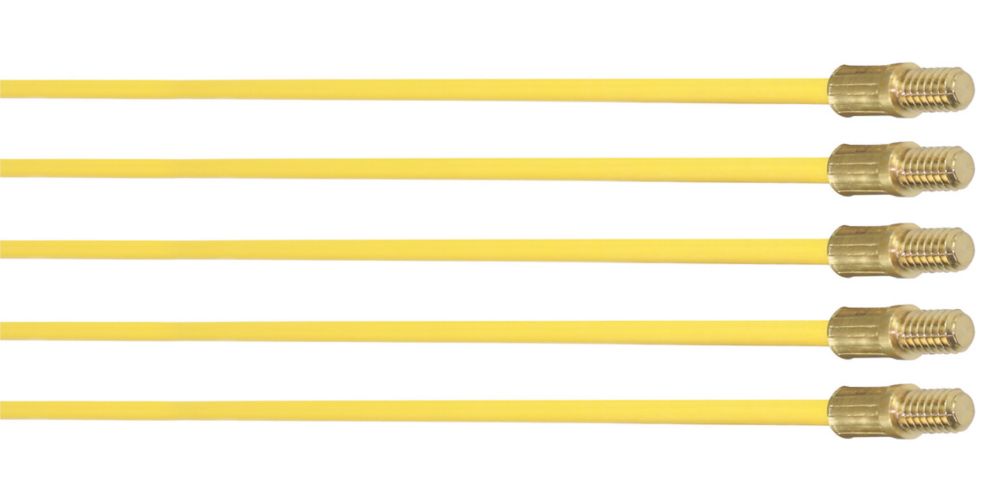 Image of Super Rod CR-YX5 4mm Flexible Yellow Cable Rods 5m 5 Pieces 