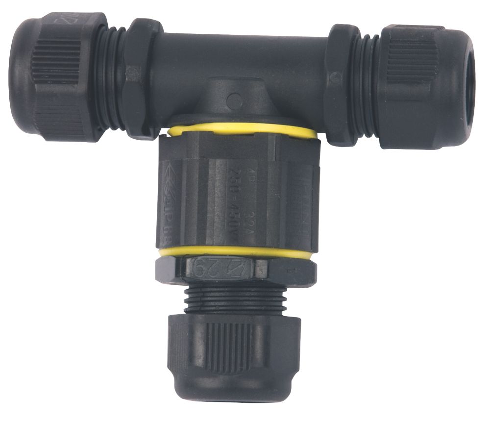 Image of Hylec Teetube 3-Entry 3-Pole T-Splitter Cable Joint 