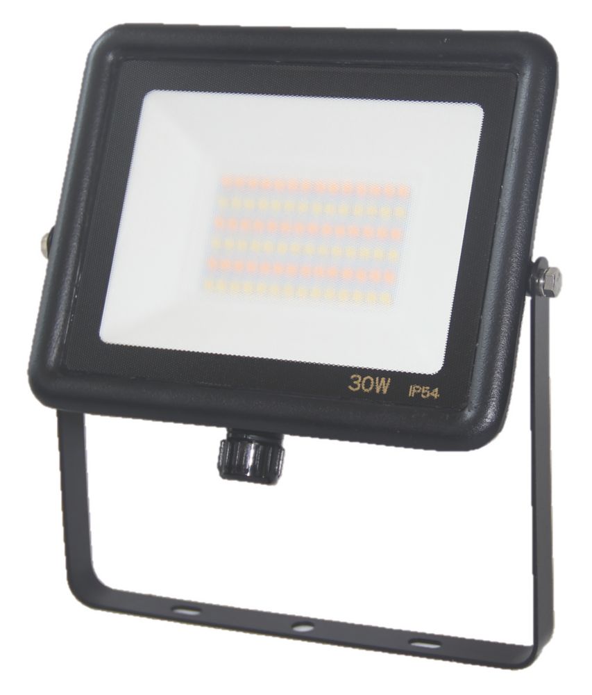 Image of Brackenheath Indoor & Outdoor LED Floodlight Black 30W 2700lm 