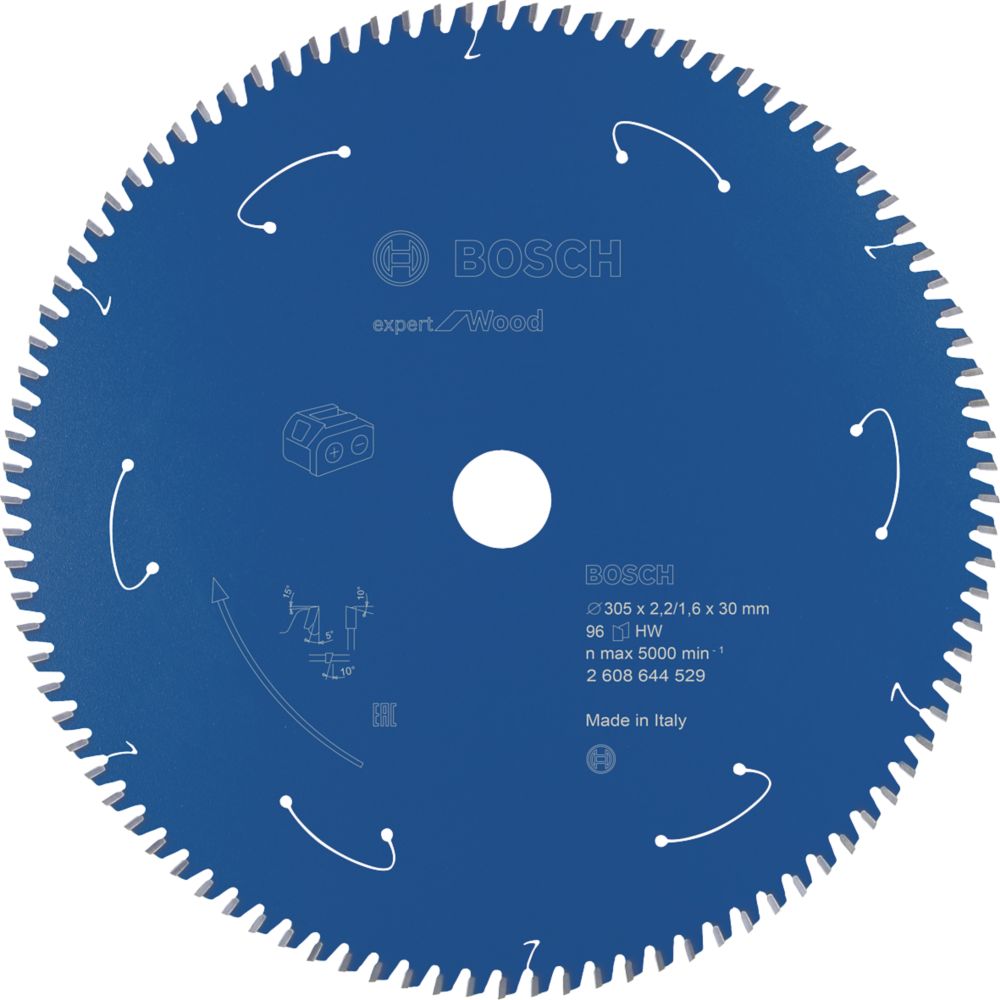 Image of Bosch Expert Wood Circular Saw Blade 305mm x 30mm 96T 