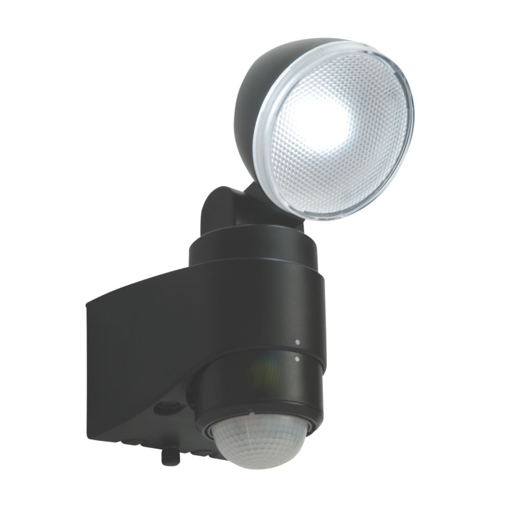 Image of Saxby Laryn Outdoor LED Floodlight With PIR Sensor Black 1 x 2W 160lm 