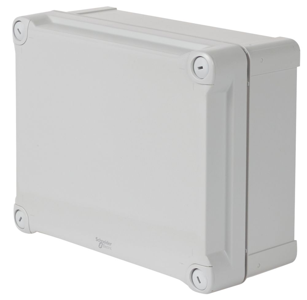 Image of Schneider Electric IP66 Weatherproof Outdoor Enclosure 192mm x 128mm x 241mm 