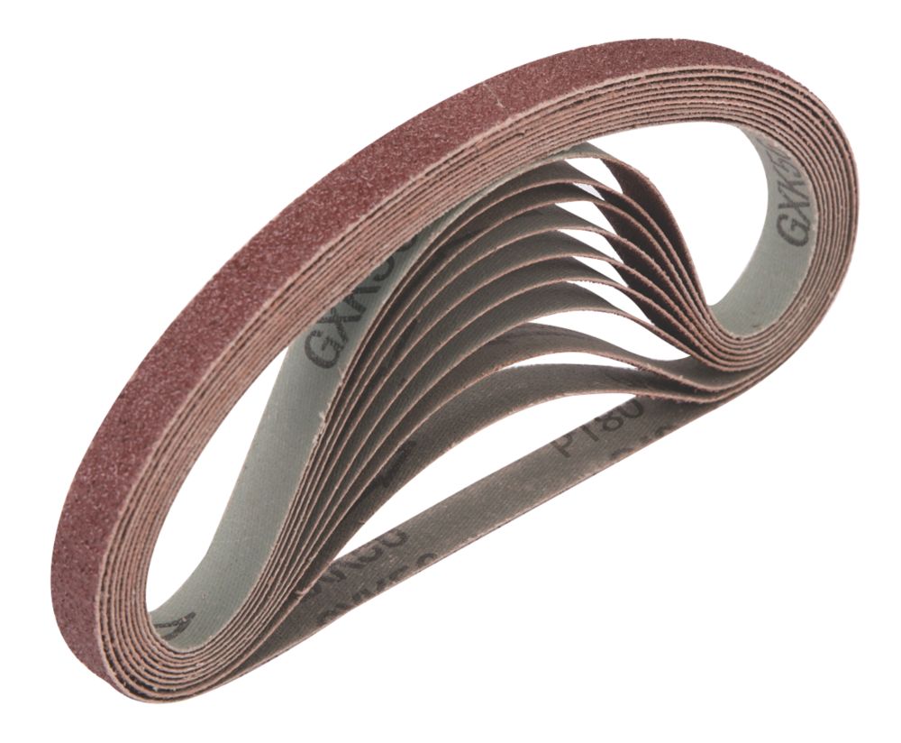 Image of Titan Sanding Belt Unpunched 457mm x 13mm 180 Grit 10 Pack 