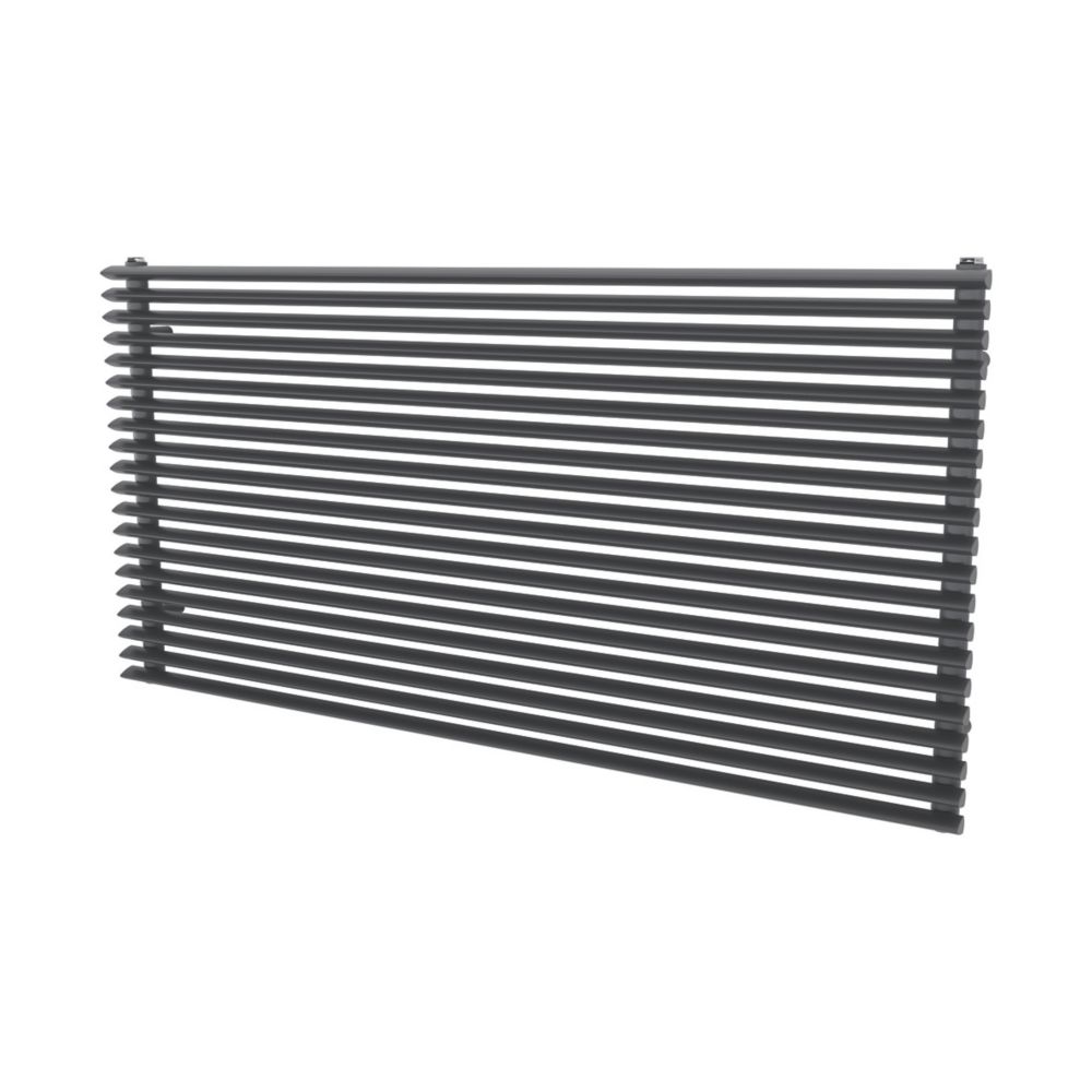Image of Ximax Aurora Horizontal Designer Radiator 600mm x 1200mm Anthracite 3481BTU 