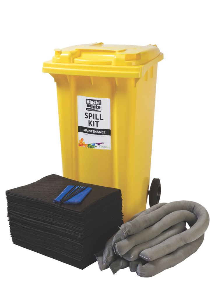 Image of Lubetech Black & White 240Ltr Maintenance Spill Response Kit 