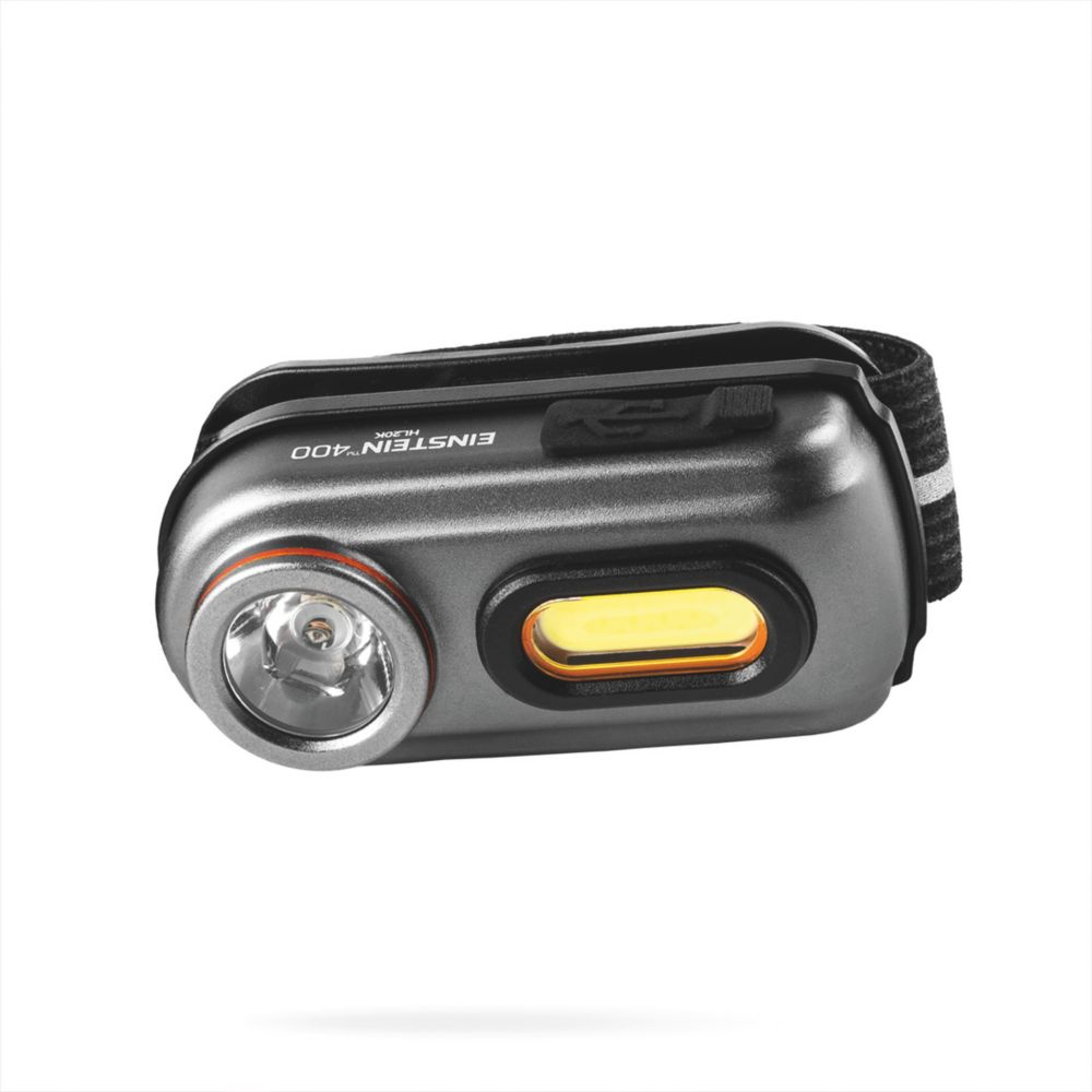 Image of Nebo Einstein 400 Rechargeable LED Headlamp Graphite 250lm 