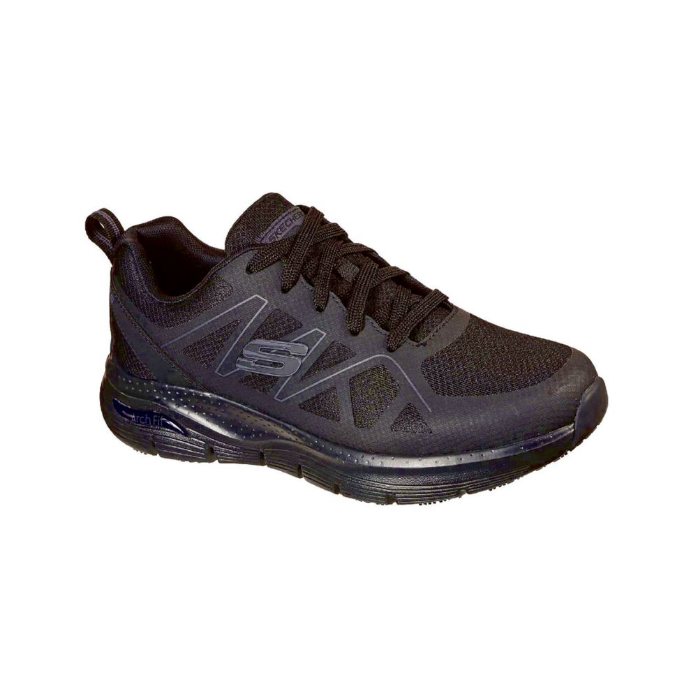 Image of Skechers Arch Fit SR Axtell Metal Free Non Safety Shoes Black Size 7 