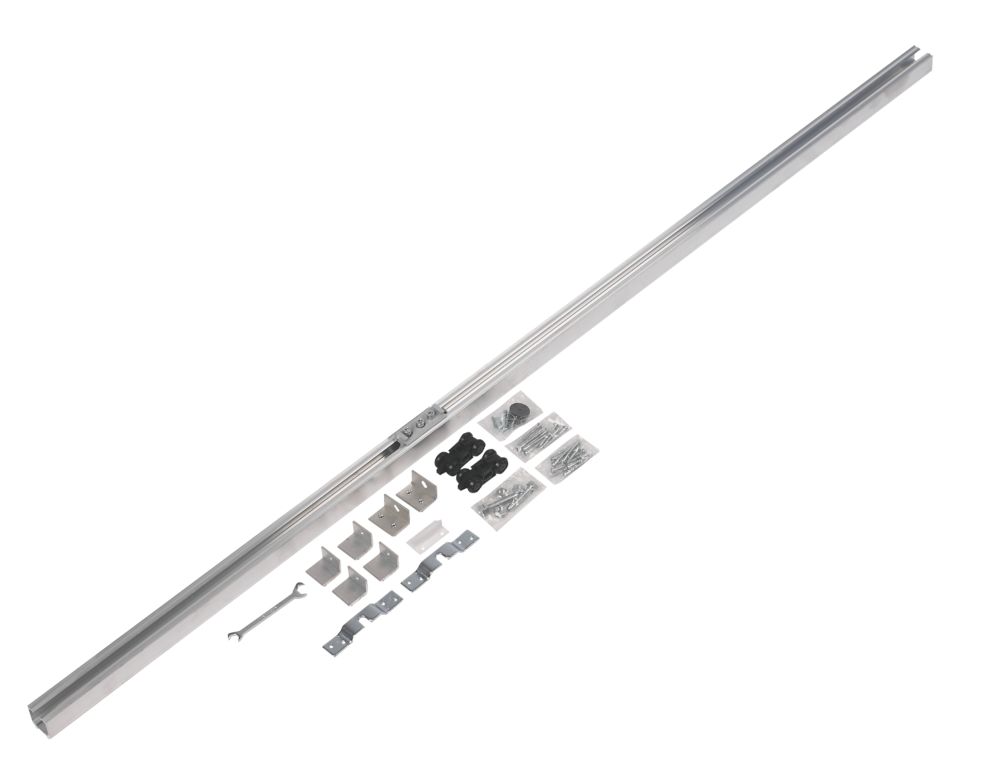 Image of Henderson Husky 100 H100/15A 1-Door Sliding Track System Silver 1500mm 