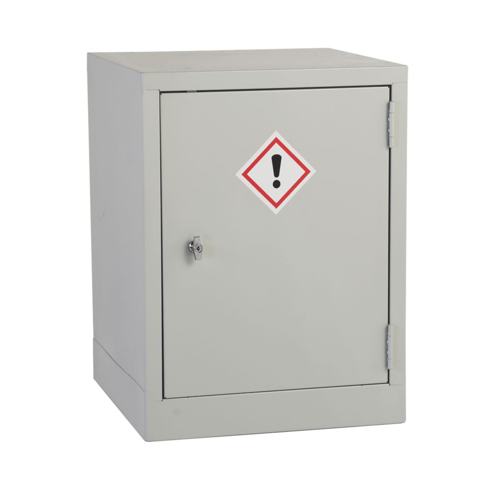 Image of 1-Shelf COSHH Cabinet Grey 457mm x 457mm x 609mm 