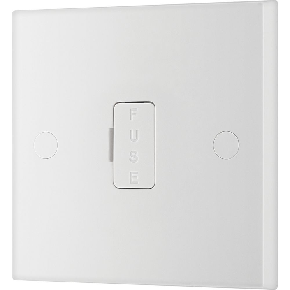 Image of British General 900 Series 13A Unswitched Fused Spur & Flex Outlet White 