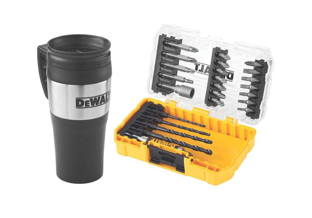 Image of DeWalt DT70707-QZ Hex Shank Drill Drive Set & Mug 25 Pieces 