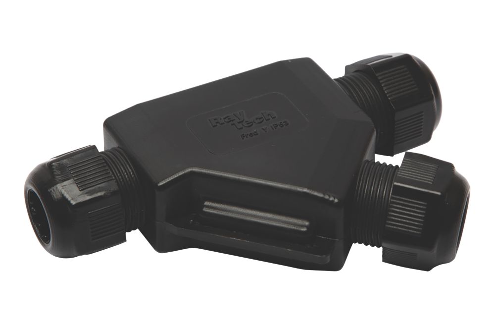 Image of Raytech Fred Y-N 3-Entry 3-Pole IP69K Gel-Filled Branch Cable Joint Black 