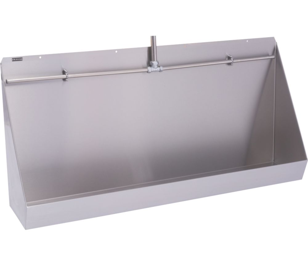 Image of Franke Wall-Mounted Exposed Urinal S/Steel 1200 x 300 x 555mm 