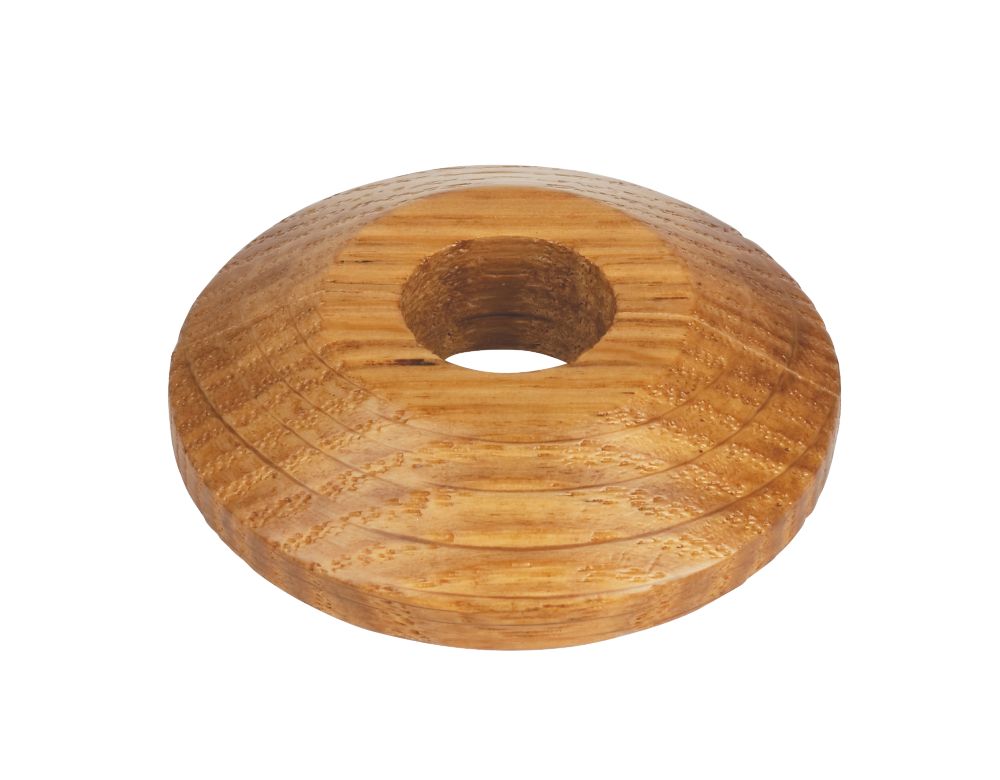 Image of Unika Real Wood Pipe Collars Oak 2 Pack 