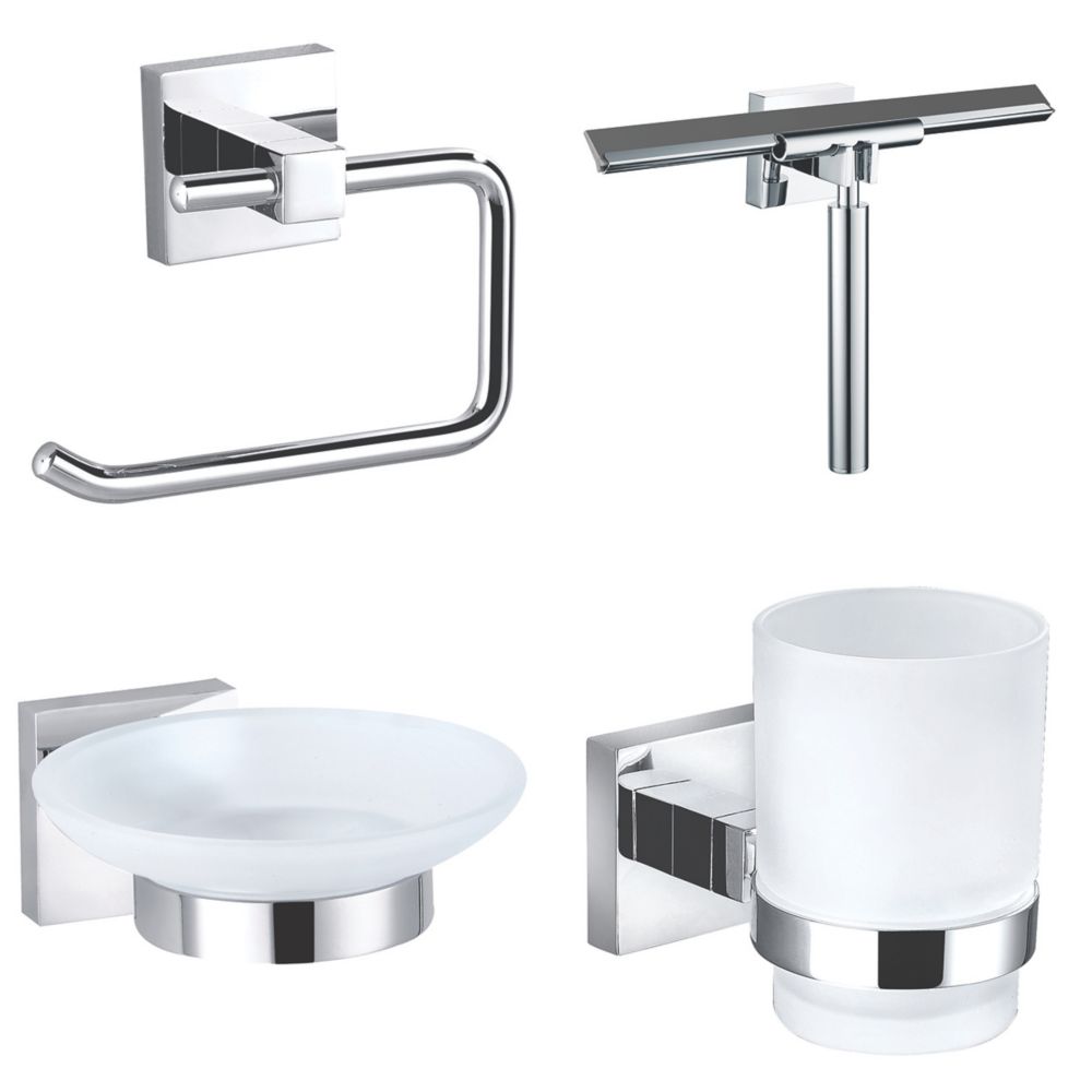 Image of Aqualux Epsom Shower Room 4 Piece Set 