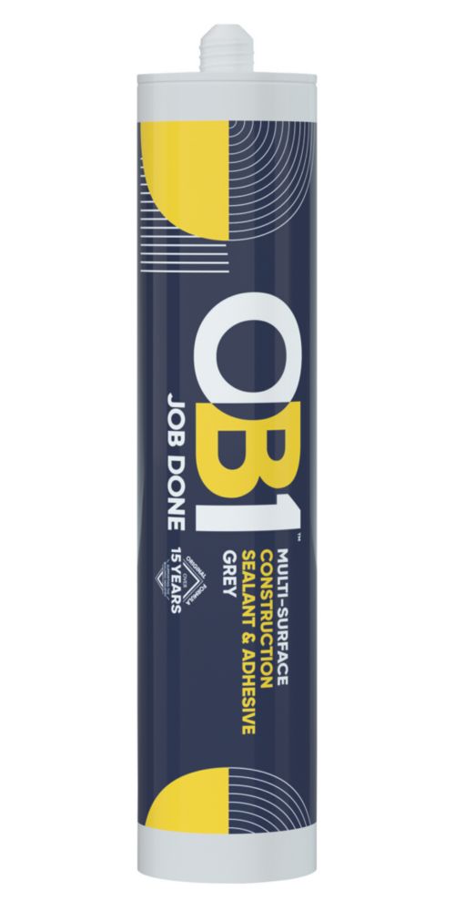 Image of OB1 Multi-Surface Sealant & Adhesive Grey 290ml 