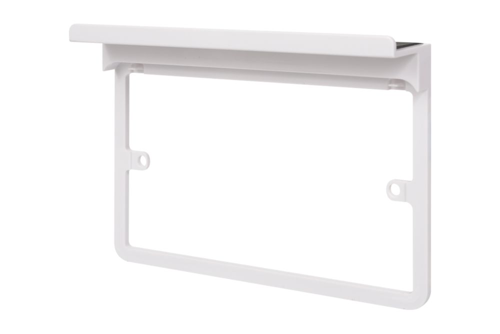 Image of Schneider Electric Lisse 2-Gang Frame Surround Shelf White 