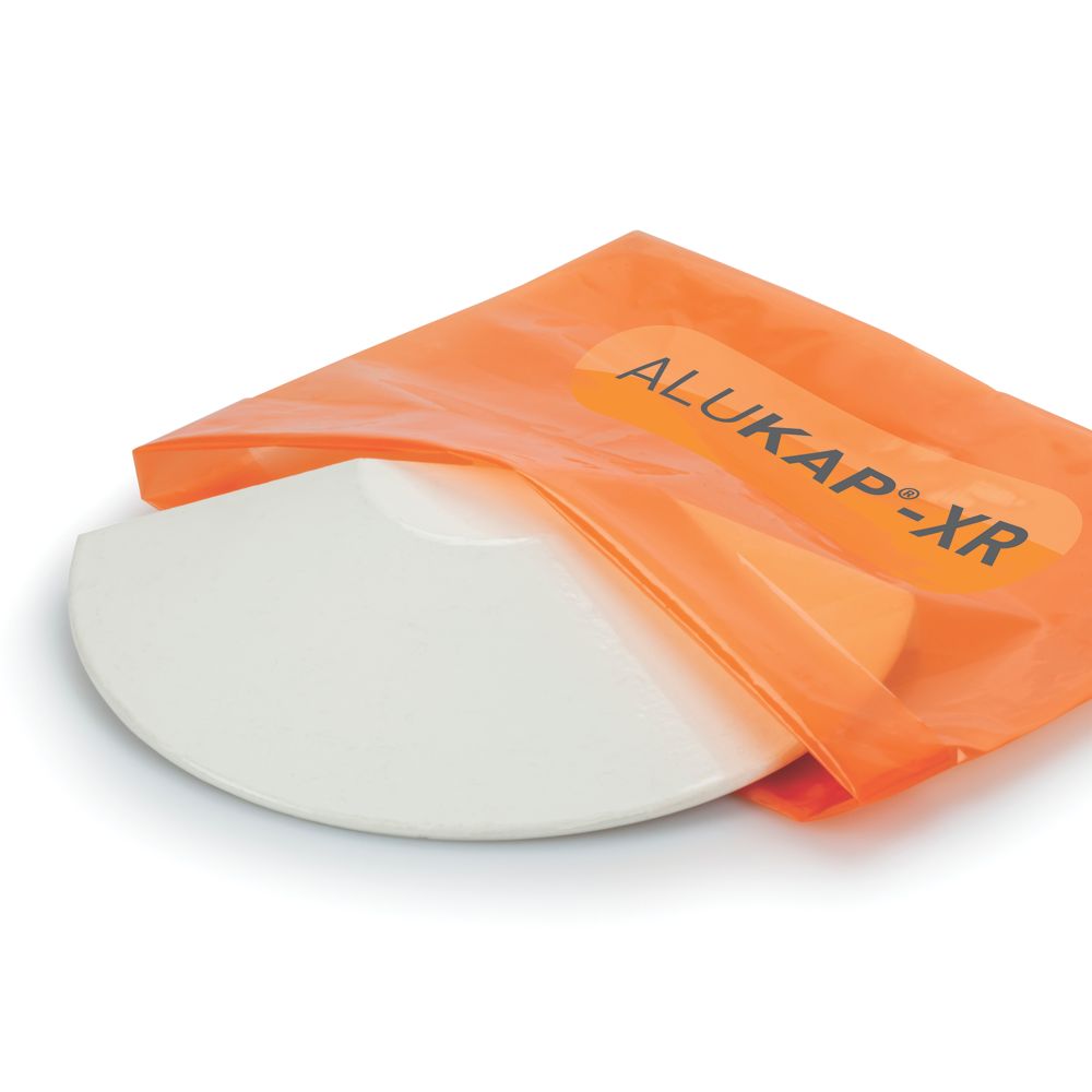 Image of ALUKAP-XR White Roof Lantern Radius End Cap 180mm x 100mm 