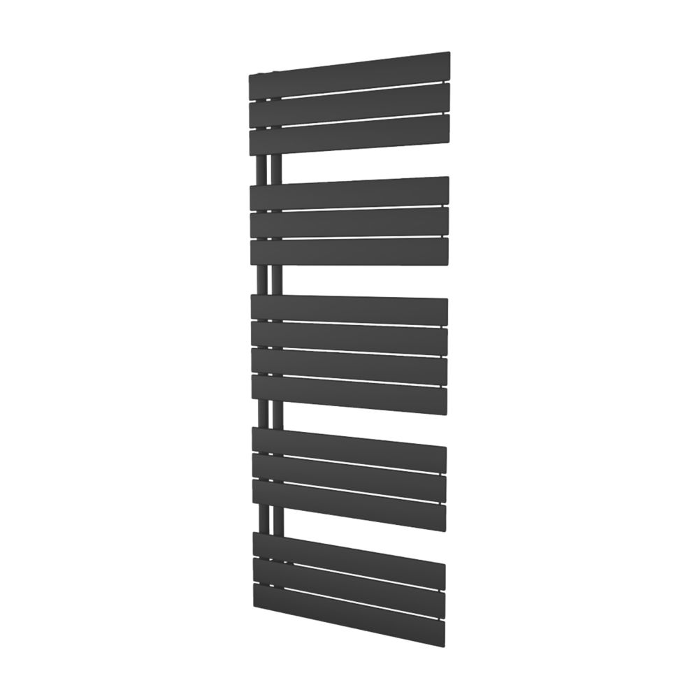 Image of Ximax Oceanus Open Designer Towel Radiator 1495mm x 600mm Black 2928BTU 