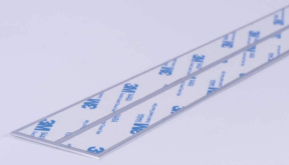 Image of Splashwall Jointing Plate Matt Silver 750mm x 4mm 