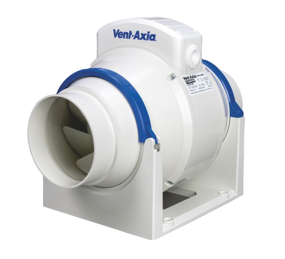 Image of Vent-Axia 17104020 3 3/4" Axial Inline Extractor Fan with Timer 240V 