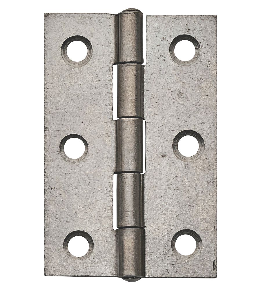 Image of Self-Colour Fixed Pin Butt Hinges 75mm x 49mm 2 Pack 