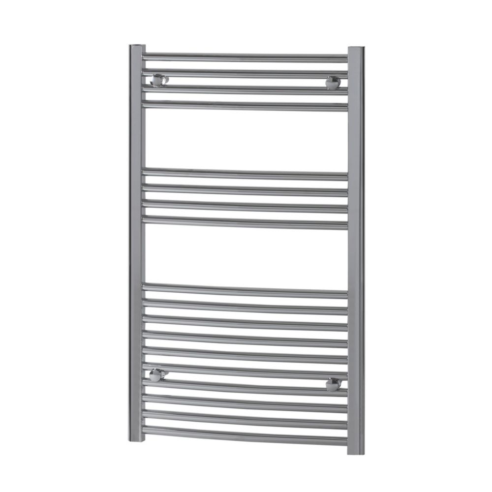 Image of Flomasta Curved Towel Radiator 1000mm x 500mm Chrome 985BTU 