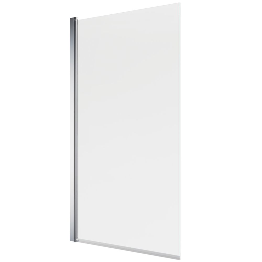 Image of Mira Elevate Semi-Frameless Chrome Square Bathscreen 800mm x 1450mm 