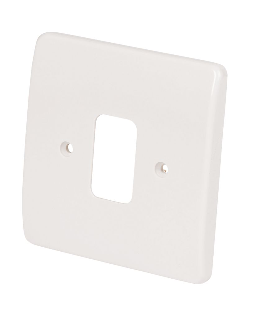 Image of MK Grid Plus 1-Module Grid Faceplate White 
