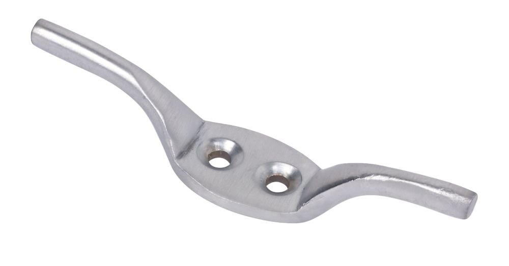 Image of Cleat Hooks Satin Chrome 75mm 10 Pack 