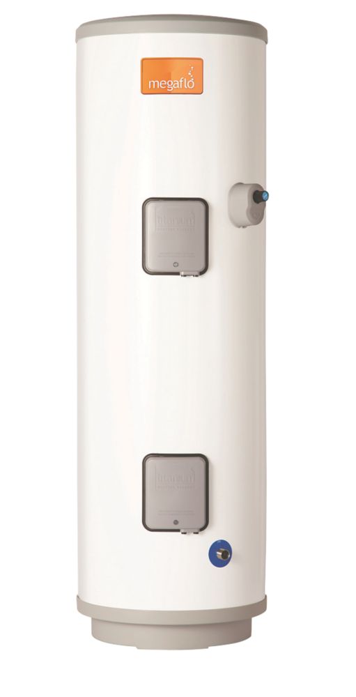 Image of Heatrae Sadia Megaflo Eco Slimline 125dd Direct Unvented Unvented Hot Water Cylinder 125Ltr 2 x 3kW 
