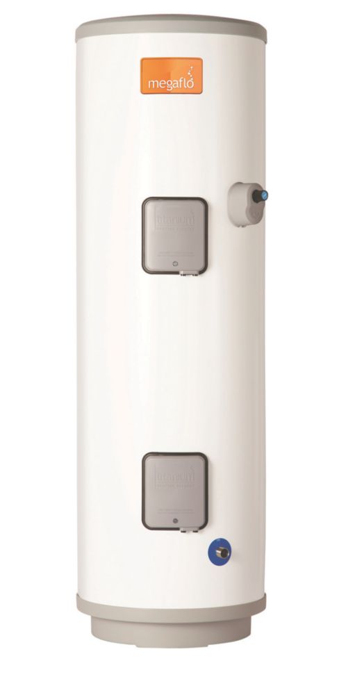 Image of Heatrae Sadia Megaflo Eco Slimline 125dd Direct Unvented Unvented Hot Water Cylinder 125Ltr 2 x 3kW 