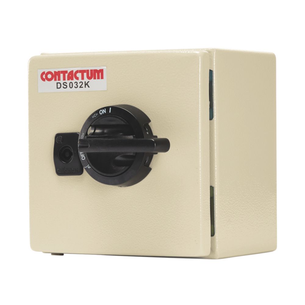 Image of Contactum DS032K 32A 3P+N+E Unfused 3-Phase Enclosed Disconnector 