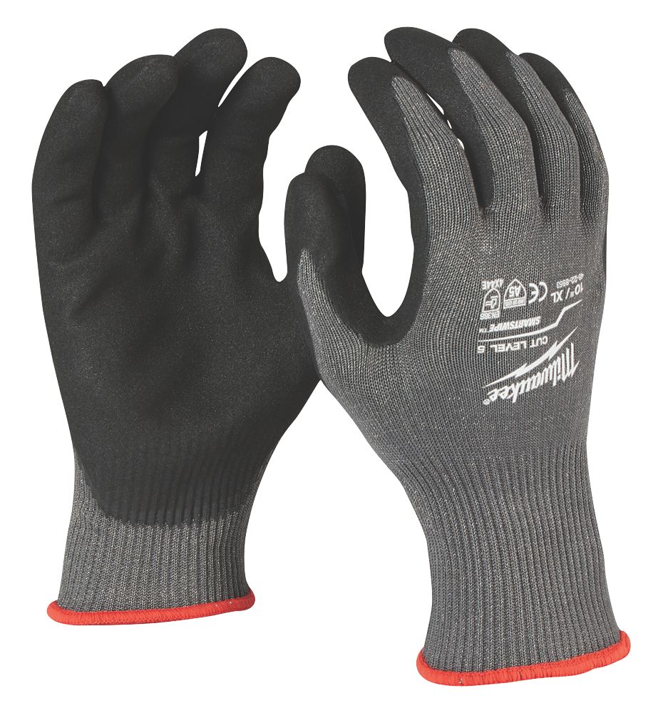 Image of Milwaukee Dipped Gloves Grey X Large 
