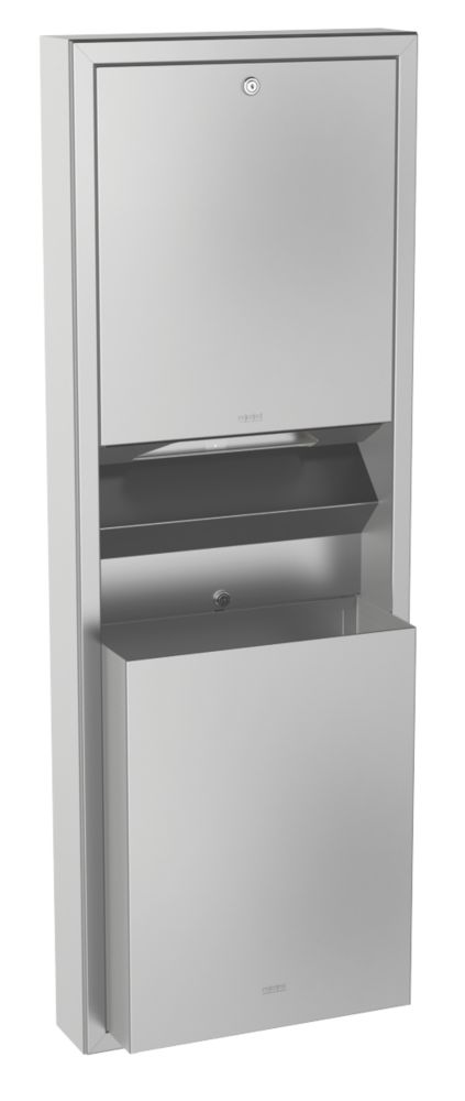 Image of Rodan Paper Towel Dispenser & Waste Bin Stainless Steel 411mm 