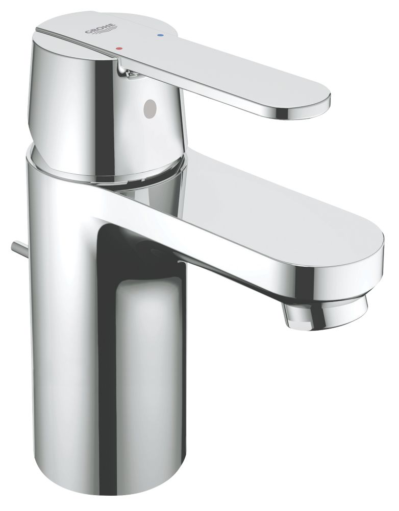 Image of Grohe Get Basin Mono Mixer Tap with Pop-Up Waste Chrome 
