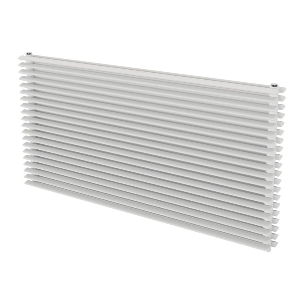Image of Ximax Aurora Duplex Horizontal Designer Radiator 600mm x 1200mm White 5413BTU 