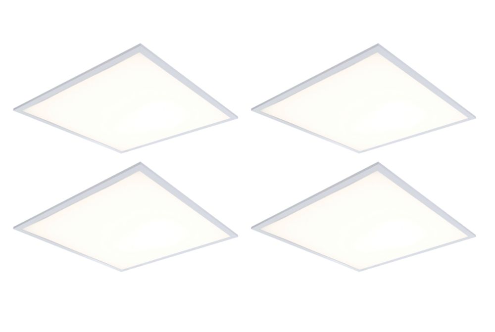 Image of 4lite Square 600mm x 600mm LED CCT Panel 30W 3600lm 4 Pack 