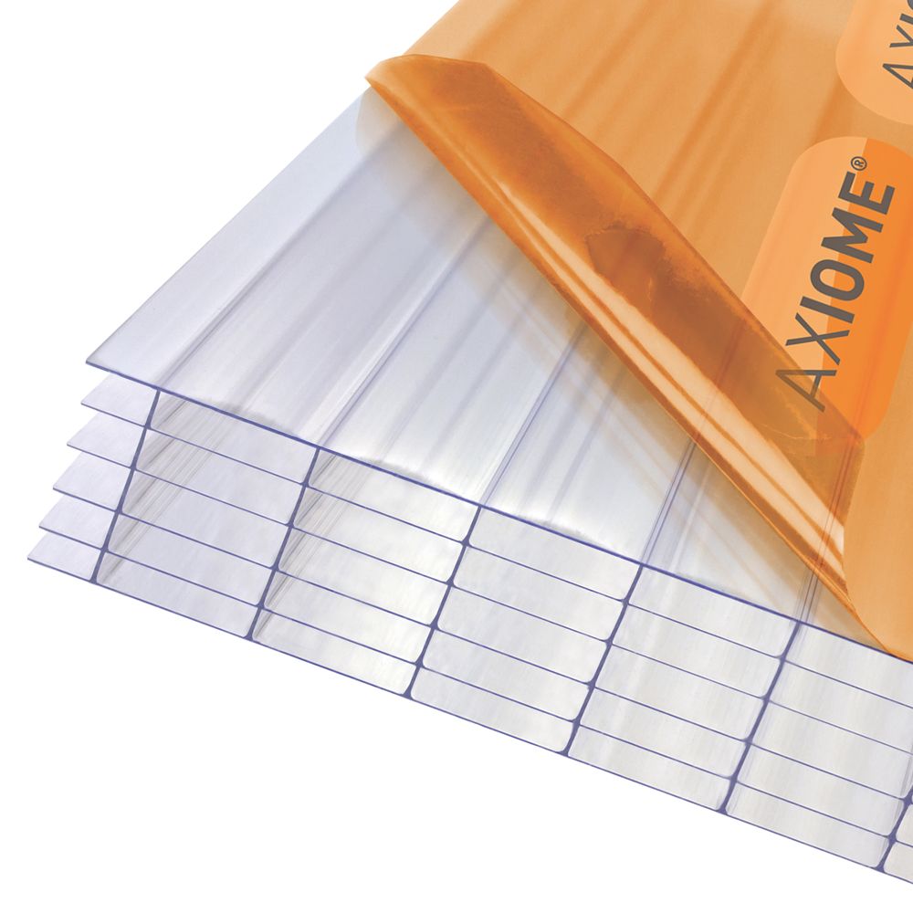 Image of Axiome Fivewall Polycarbonate Sheet Clear 1000mm x 32mm x 5000mm 