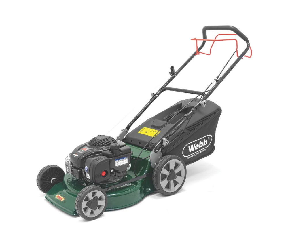 Image of Webb WER18HW4 46cm 140cc Self-Propelled Rotary Petrol Lawn Mower 