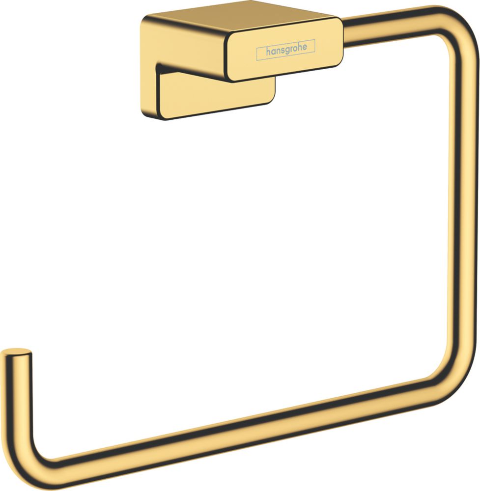 Image of Hansgrohe AddStoris Towel Ring Polished Gold Optic 