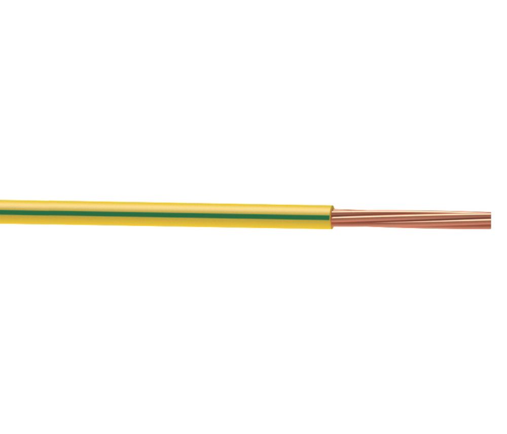 Image of Time 6491X Green/Yellow 1-Core 10mmÂ² Conduit Cable 10m Coil 