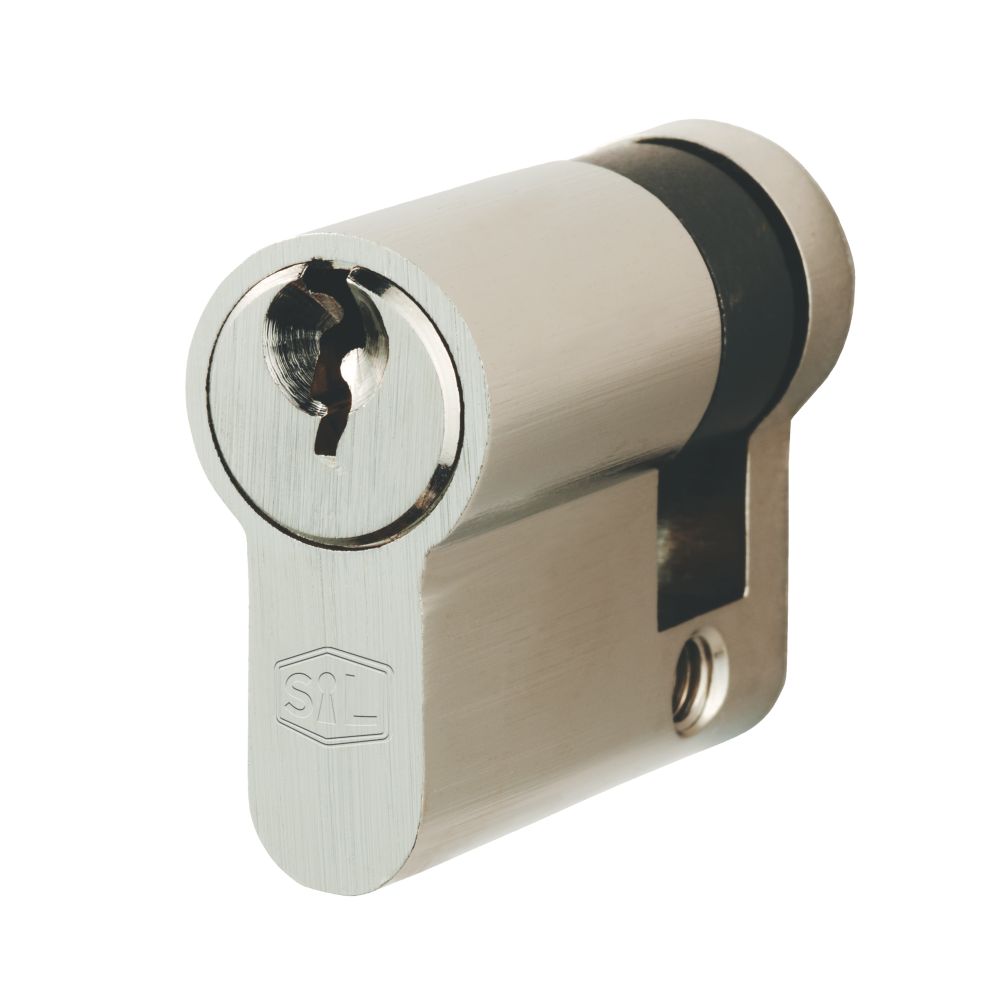 Image of Smith & Locke Fire Rated 5-Pin Single Euro Cylinder 40mm Nickel 