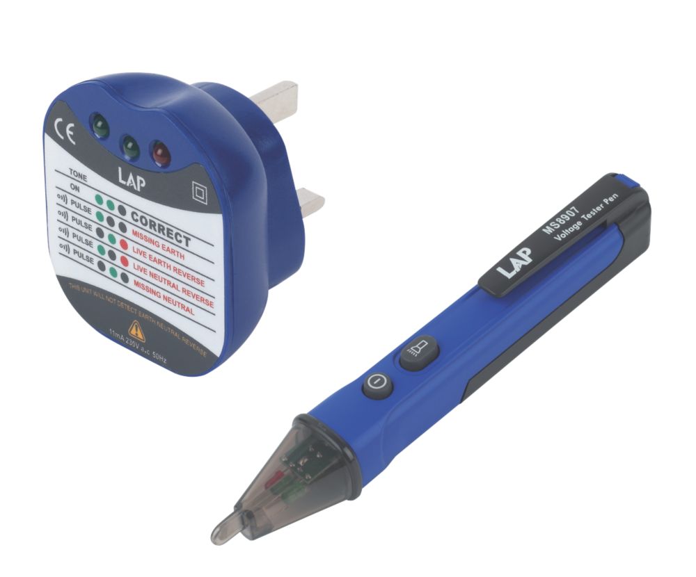 Image of LAP K810 AC Voltage Detector Pen & Socket Tester 