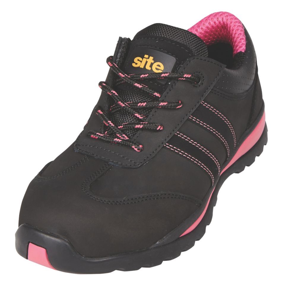 Image of Site Dorain Womens Safety Trainers Black Size 8 