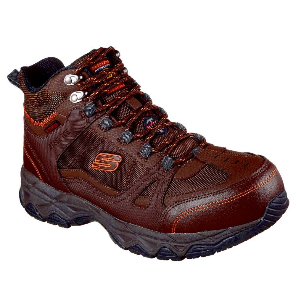 Image of Skechers Ledom Safety Boots Brown Size 6 