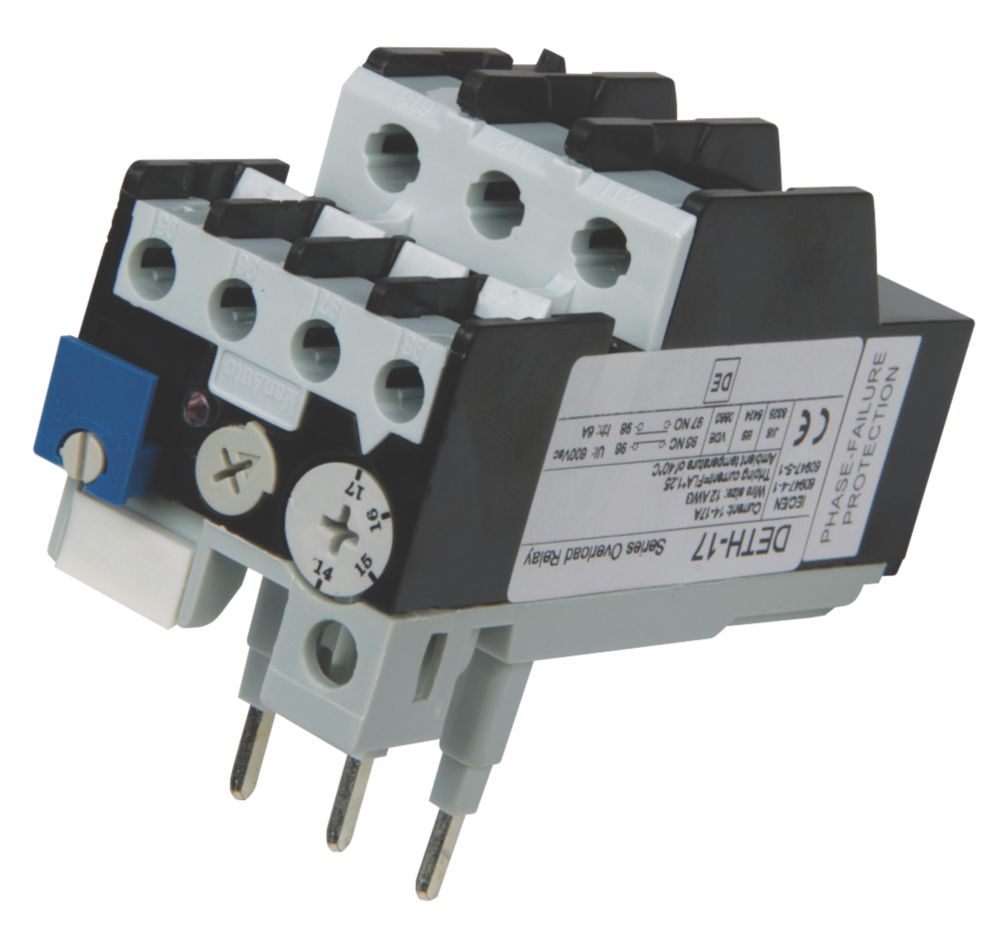 Image of Hylec DETH 14-17A 3-Phase Thermal Overload Relay 