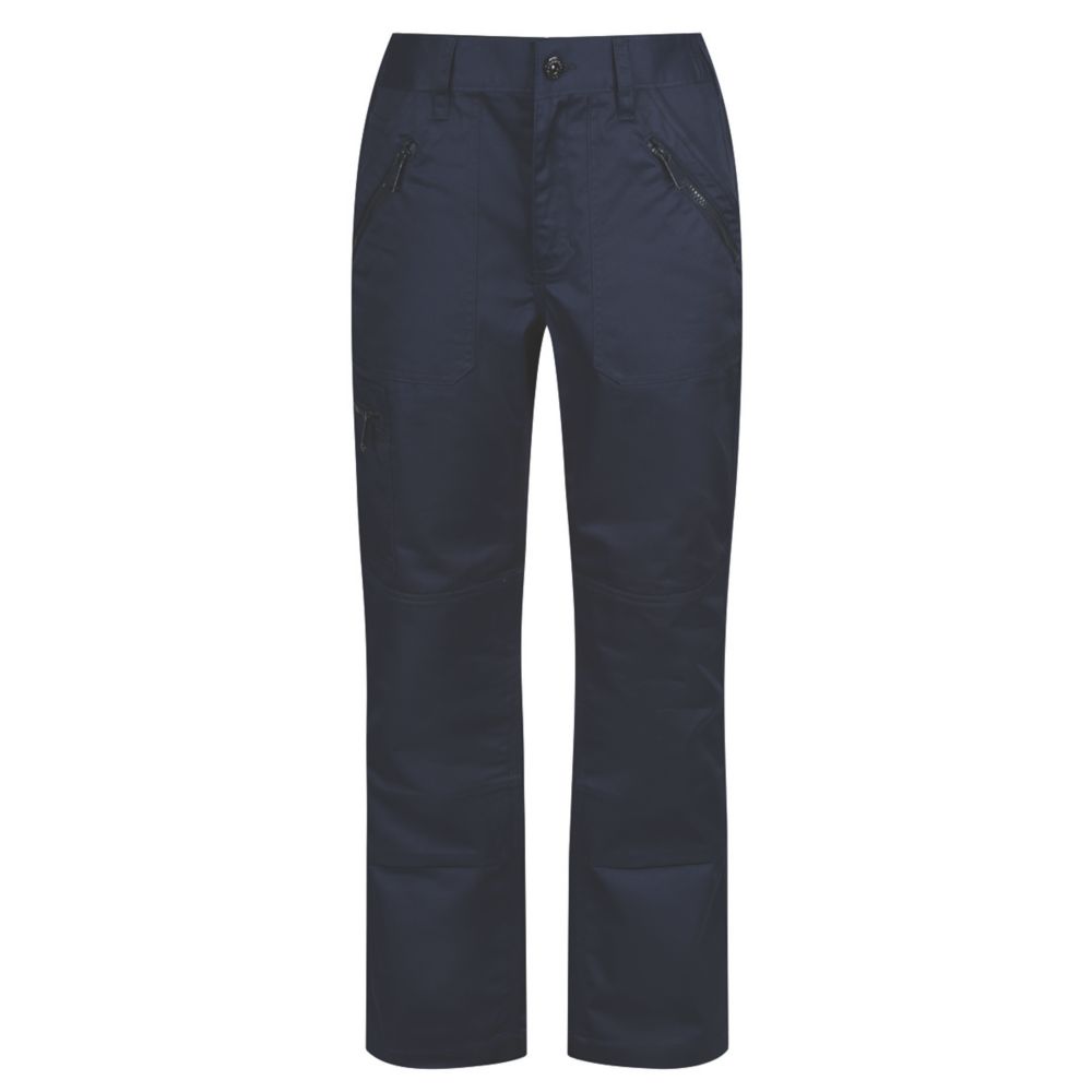 Image of Regatta Pro Action Womens Trousers Navy Size 14 31" L 