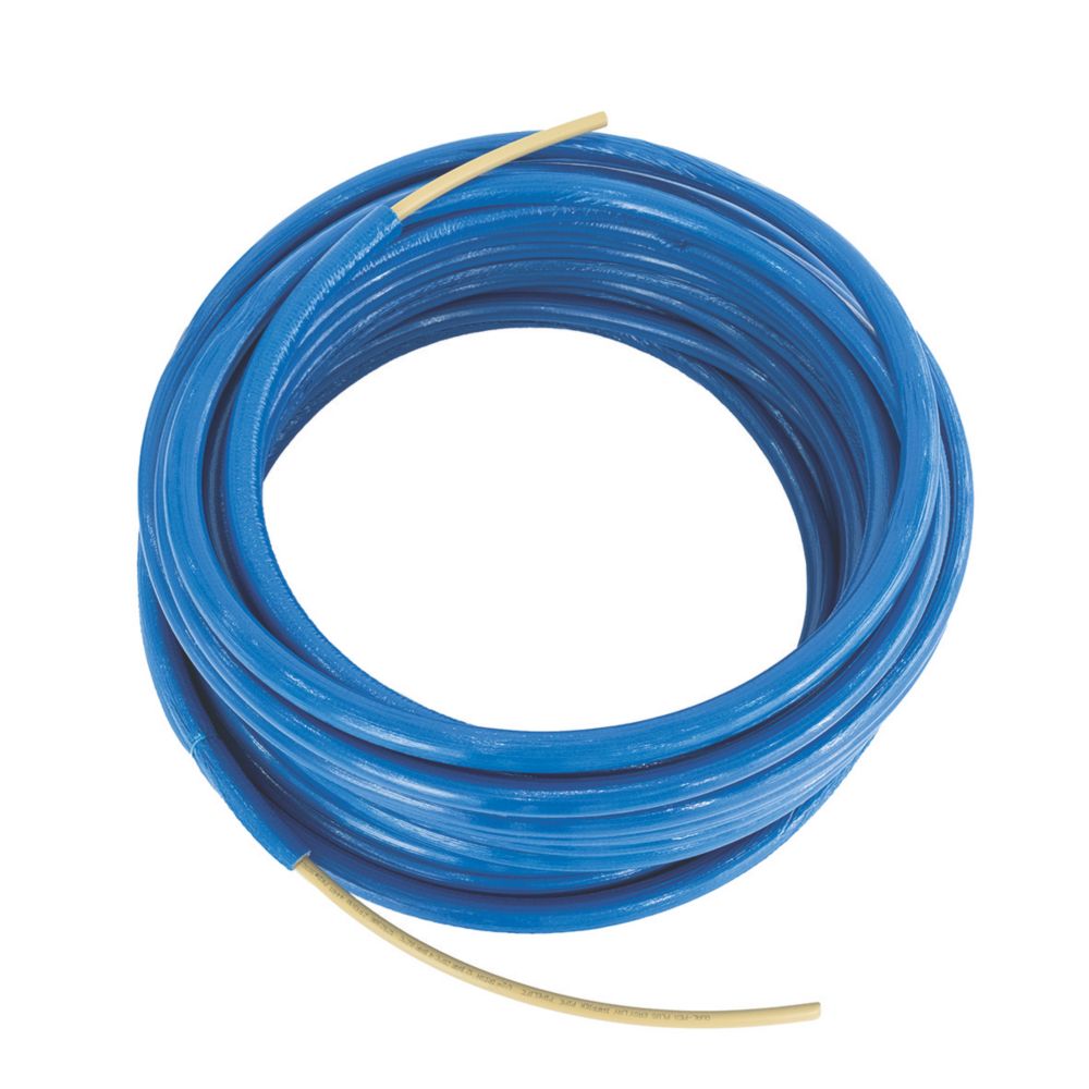 Image of Qual-Pex Plus+ Easy-Lay 1/2" PE-X Plumbing & Central Heating Pipe 800mm x 50m Blue 